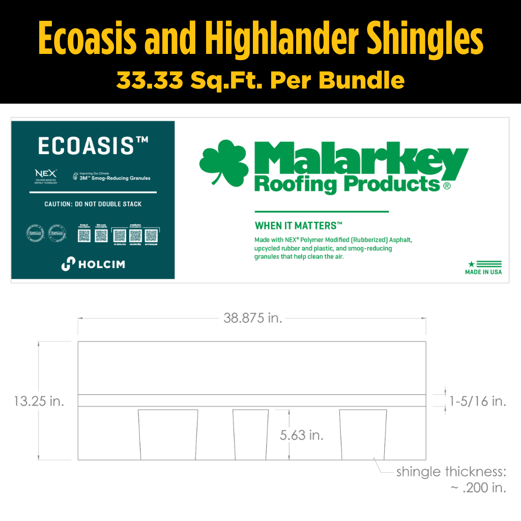 Ecoasis Shingle detail