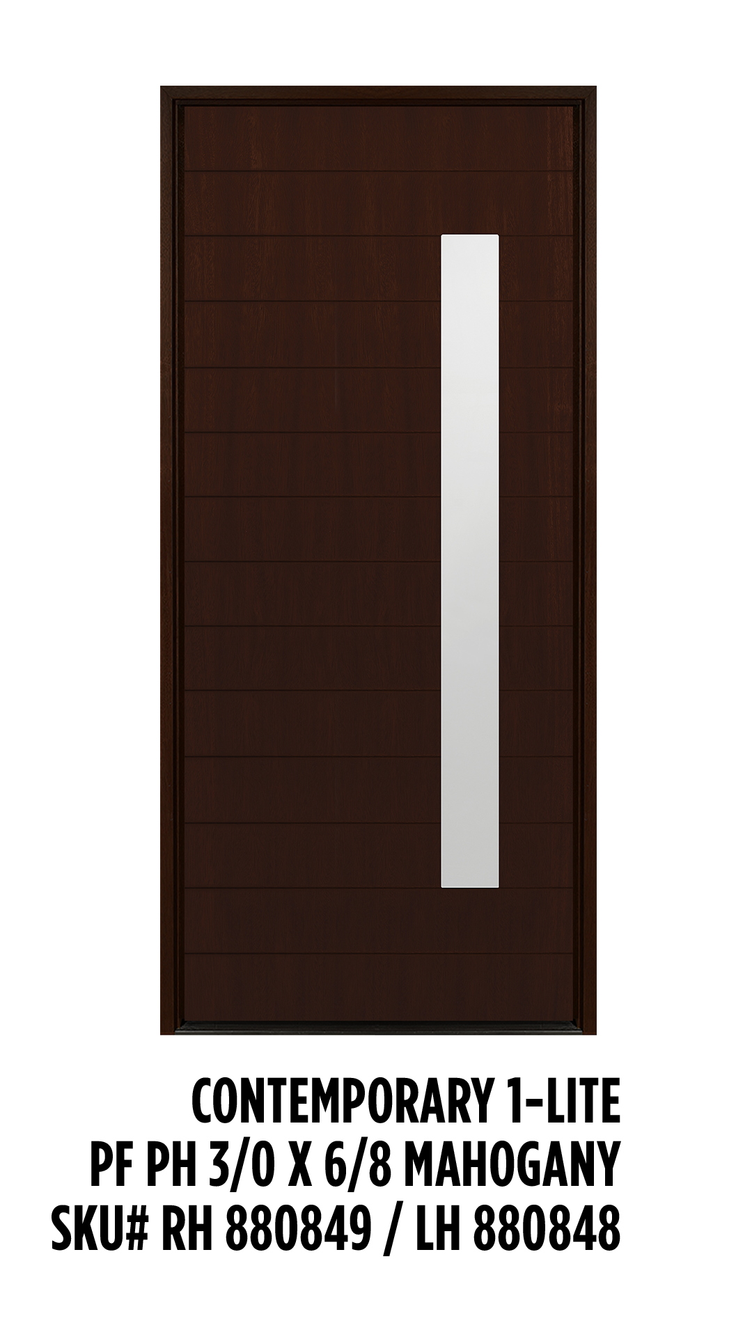 Pre Hung Exterior Door - Mahogany
