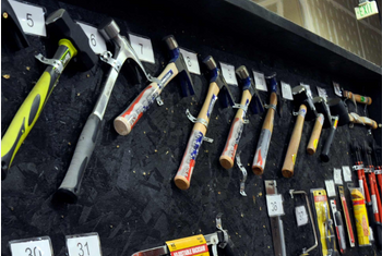 selection of hammers