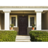 Rustic 2-Panel Mahogany Prefinished & Prehung Exterior Door