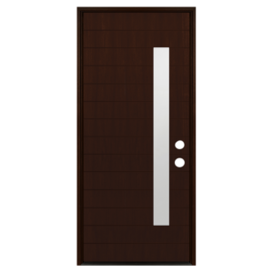 Contemporary 1-Lite Mahogany door