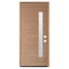Contemporary 1-Lite Mahogany Prefinished & Prehung Exterior Door