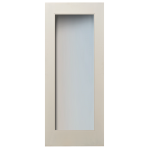 Interior 1-Lite Etched Glass Shaker Primed & Prehung Door detail
