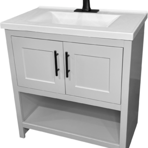 Royal Serenity Lux Gray 30 in. Bathroom Vanity Combo