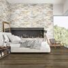Delray 10mm Laminate Floor Planks in a modern bedroom.