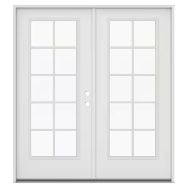 French 10-Lite Patio Door - Low-E detail
