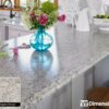 Argento Romano Laminate Countertop stock image.
