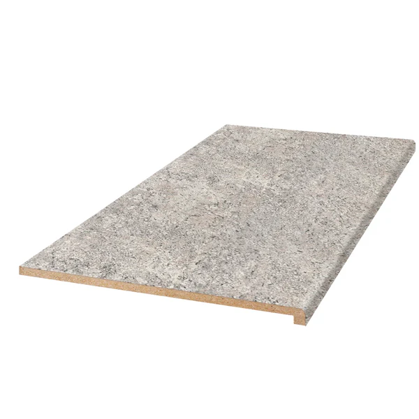 Argento Romano Laminate Countertop profile detail.