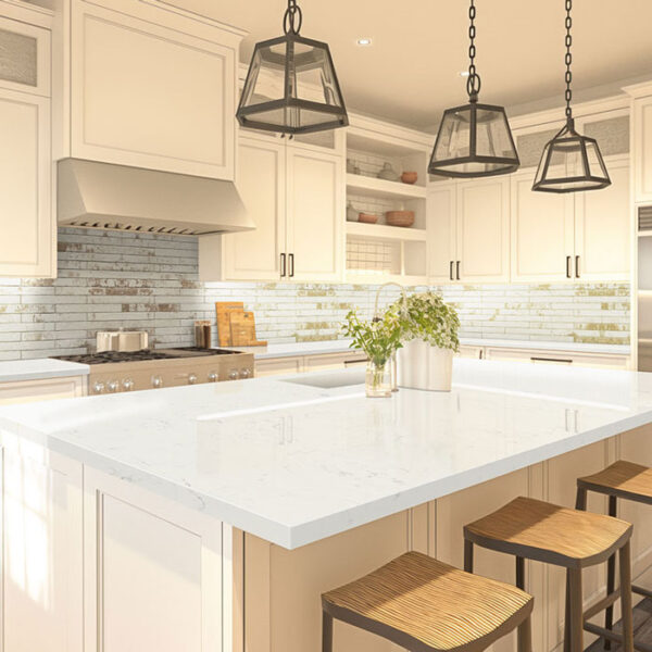 Carrara Morro countertop in a kitchen.