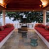 Multi Classic Slate Tile used in a covered patio.