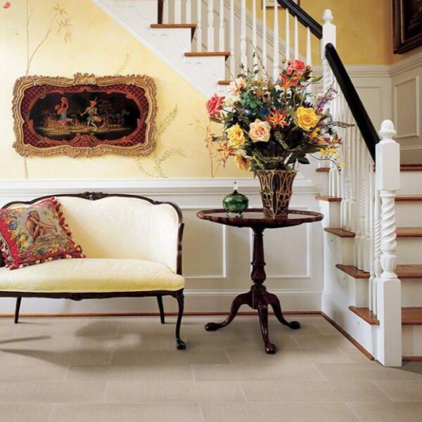Glacier Loft Porcelain in a classic home entryway.