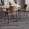 Belmond Mercury Ceramic Tile with a table and chairs.