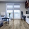 Carolina Timber Gray Matte Porcelain Tile 6" X 24" lifestyle.