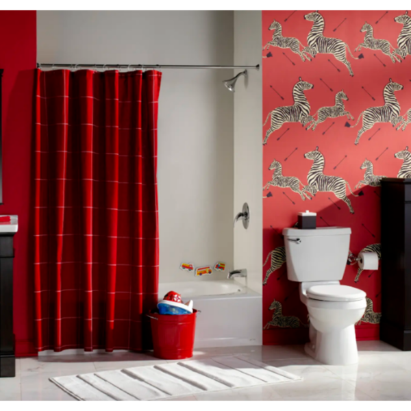 Cadet 3 1.28 GPF/4.8 LPF Left Trip Lever 15-in. Round-Front Easy Installation Toilet with Slow Close Seat