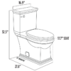 Modern Farmhouse Square Skirted Toilet Dimensions