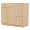 Euro Unfinished Flat Cabinets