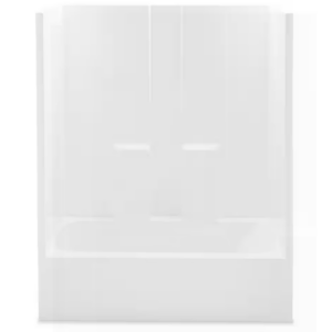 Aquatic 60" x 30" AcrylX Alcove Left-Hand One-Piece Tub/Shower