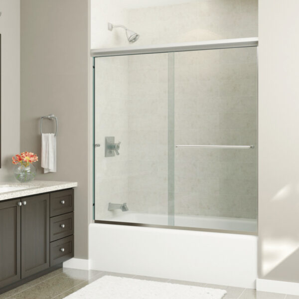 500 Series Chrome Frameless Clear Glass Shower Door