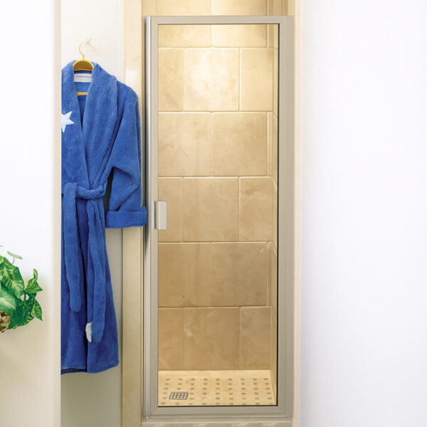 6000 H Brushed Nickel_Clear_Shower Pivot door