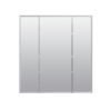 Zenna Home Tri-View Beveled 24 in. x 26 in. Surface Mount Medicine Cabinet