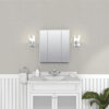 Zenna Home Tri-View Beveled 24 in. x 26 in. Surface Mount Medicine Cabinet