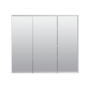 Zenna Home Tri-View Beveled 30 in. x 26 in. Surface Mount Medicine Cabinet