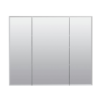 Zenna Home Tri-View Beveled 36 in. x 30 in. Surface Mount Medicine Cabinet