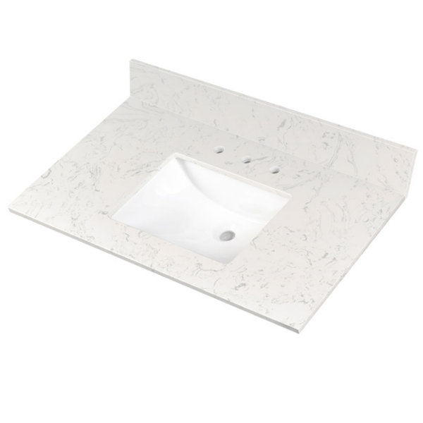 Carrara Sky Marble 49" x 22" Vanity Top with Sink
