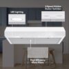 36" Glacier 350 MAX Blower CFM 1.5 Sones White Range Hood