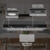 42" Glacier 350 MAX Blower CFM 1.5 Sones Black Range Hood