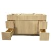 Flat Sand Barbera 60 in. x 21 in. Vanity Cabinet Without Top