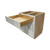 Raised white cabinet