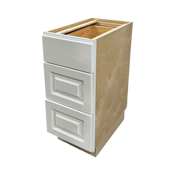 raised white cabinet