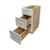 raised white cabinet