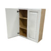 raised white cabinet