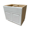 Raised white cabinet