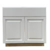Raised white cabinet