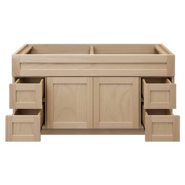 Shaker Beech Vanity Cabinet Without Top