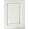 raised white cabinet detail