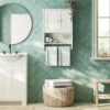 Zenith Cottage 19 in. x 25 in. White Bathroom Wall Cabinet