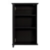 Zenna Home 16 in. × 25 in. Espresso Surface Mount Medicine Cabinet