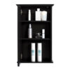 Zenna Home 16 in. × 25 in. Espresso Surface Mount Medicine Cabinet