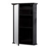 Zenna Home 16 in. × 25 in. Espresso Surface Mount Medicine Cabinet
