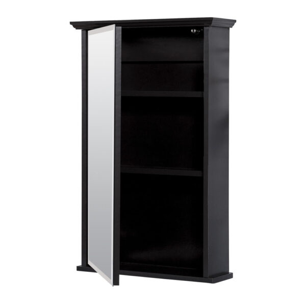 Zenna Home 16 in. × 25 in. Espresso Surface Mount Medicine Cabinet