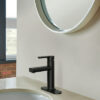 Rinza One-handle Black Bathroom Sink Faucet