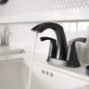 Moen Lindor Two-Handle Centerset Bathroom Sink Faucet