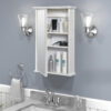 Zenna Home 16 in. × 25 in. White Surface Mount Medicine Cabinet