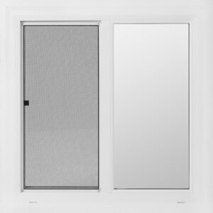 24"x24" Vinyl EZ Trim Obscure Low-E Tempered Glass Window