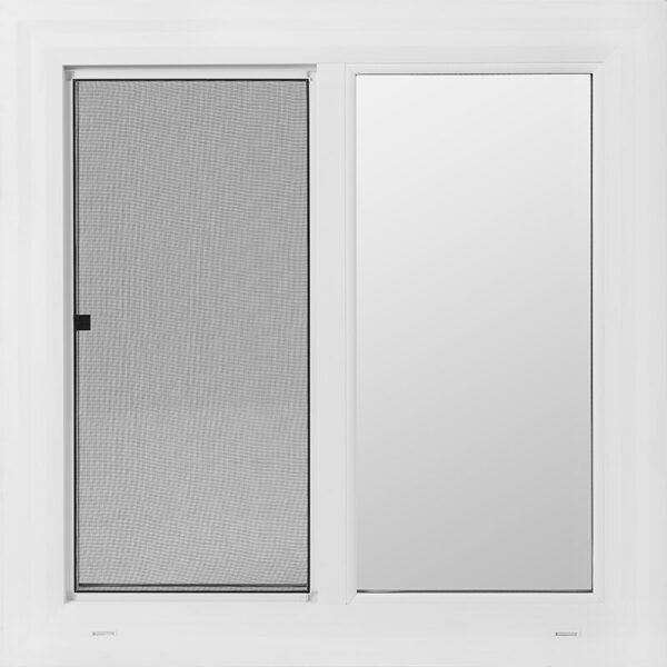 24"x24" Vinyl EZ Trim Obscure Low-E Tempered Glass Window