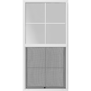 24"x48" Vinyl EZ Trim Clear Low-E Single Hung Window with Grid